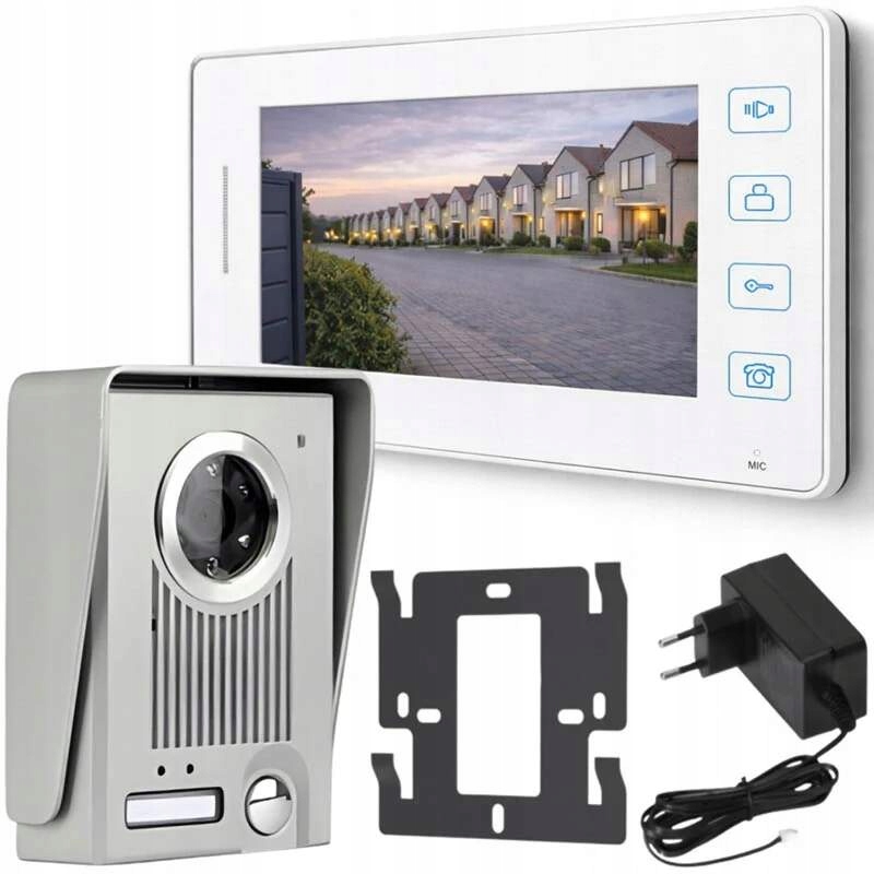 Videovrátnik s LCD monitorom biely