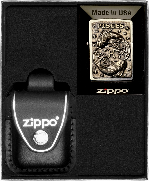 Zestaw ZIPPO ZODIAC PISCES ryby prezentowy*nr3