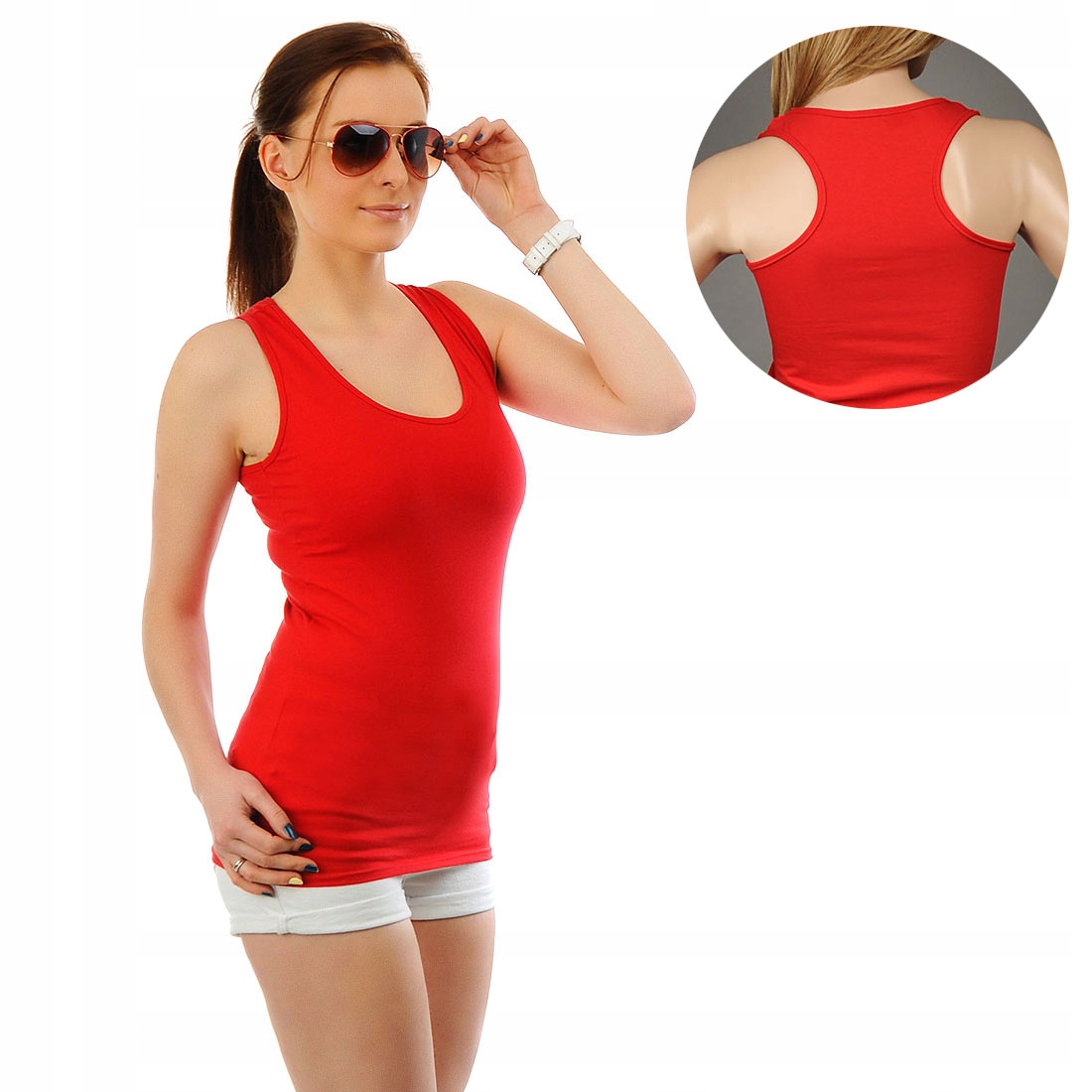 

Bokserka Bluzka Czerwona L Produkt Polski