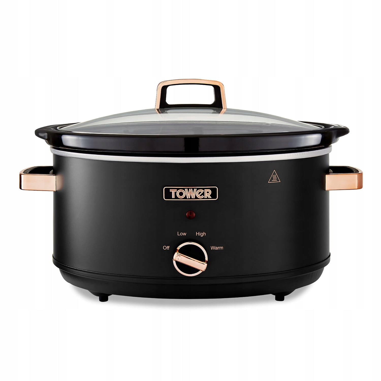 Tower T16043BLK wolnowar 6,5L 300W 3 poziomy czarny i różowe złoto