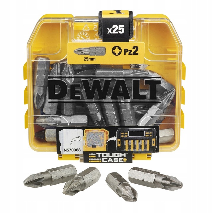 Zestaw bitów PZ2 25 el. DeWalt 25szt