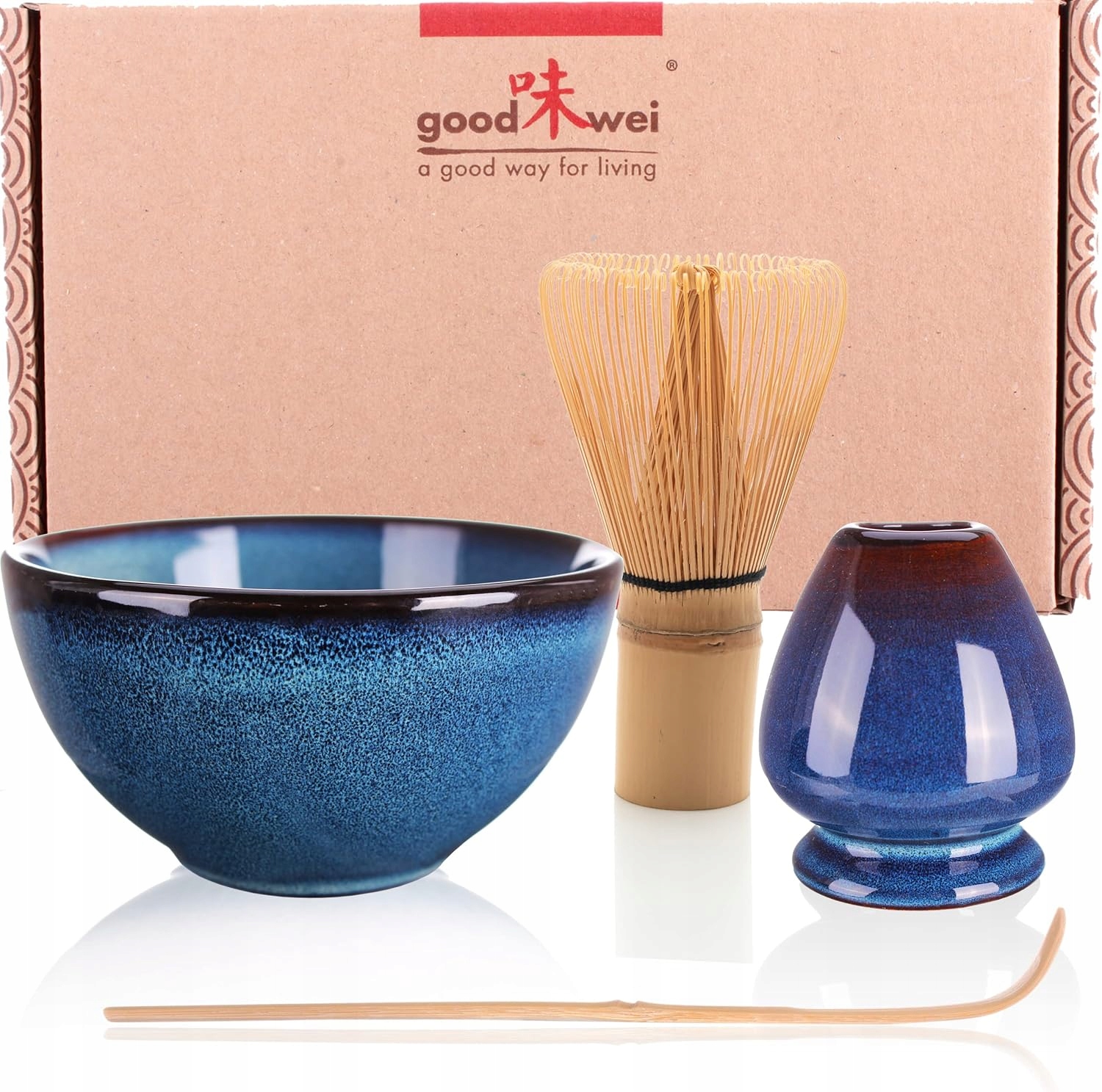 Levně Sada Na Čaj Matcha S Keramickou Miskou A Příslušenstvím Sada Matcha