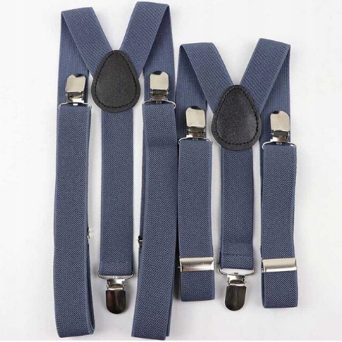 SZELKI MĘSKIE szare i SZELKI DZIECIĘCE szare