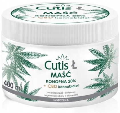 

Cutis Ł Łuszczyca maść konopna 20% Cbd 400 ml