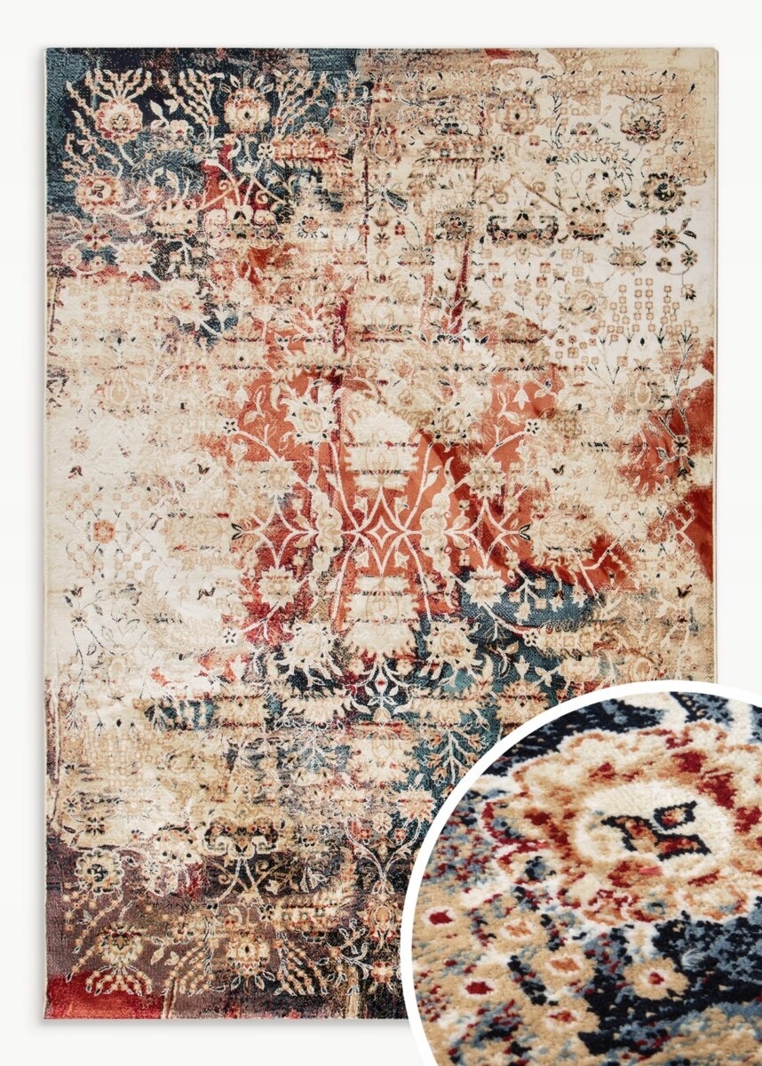 Koberec 200x290 Příroda abstraktní krémová/multicolor moderní