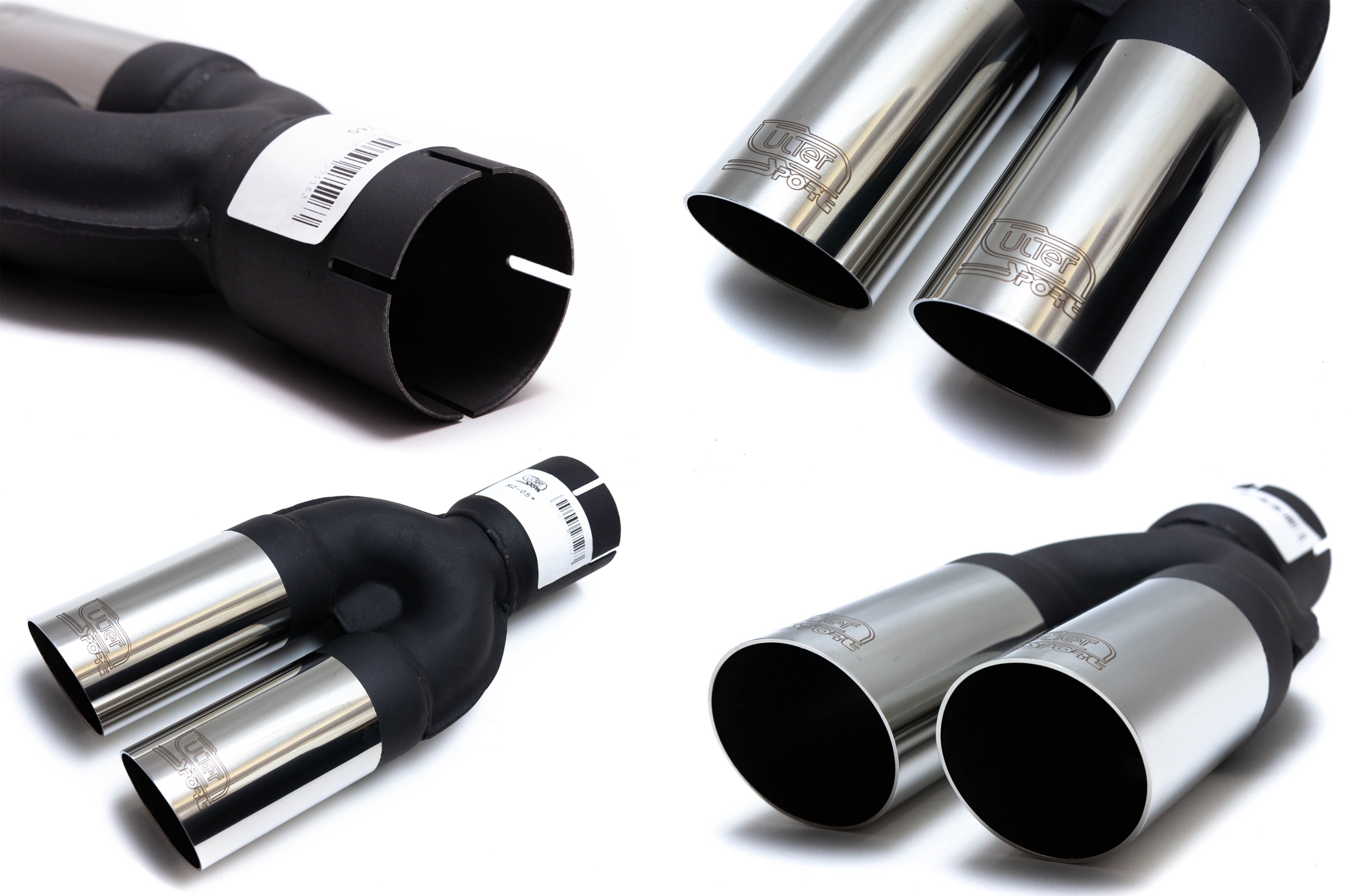 ULTER глушитель наконечник 2X60 мм фитинг 60 мм