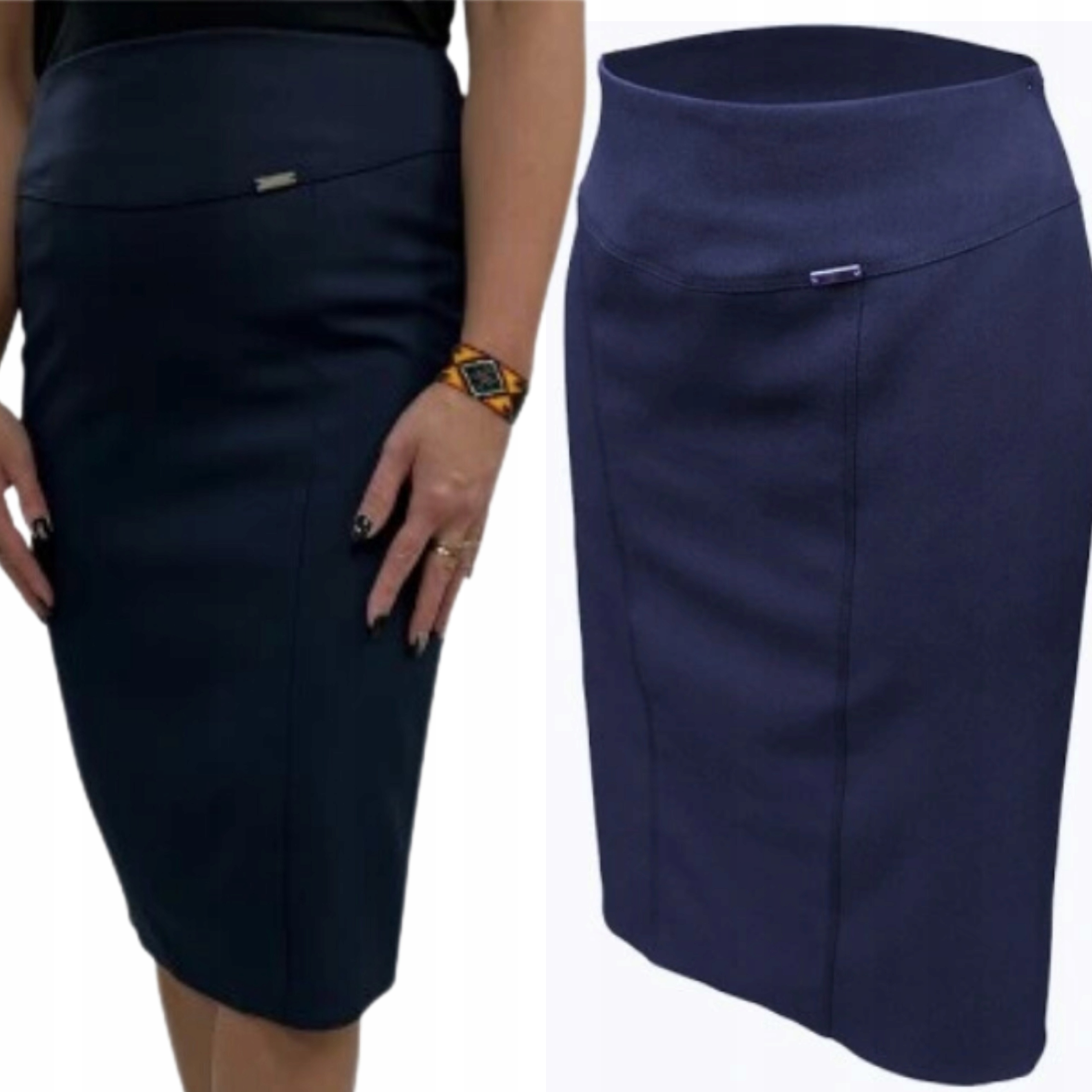 D45 SPÓDNICA MADAME DŁUŻSZA GRANAT R.50