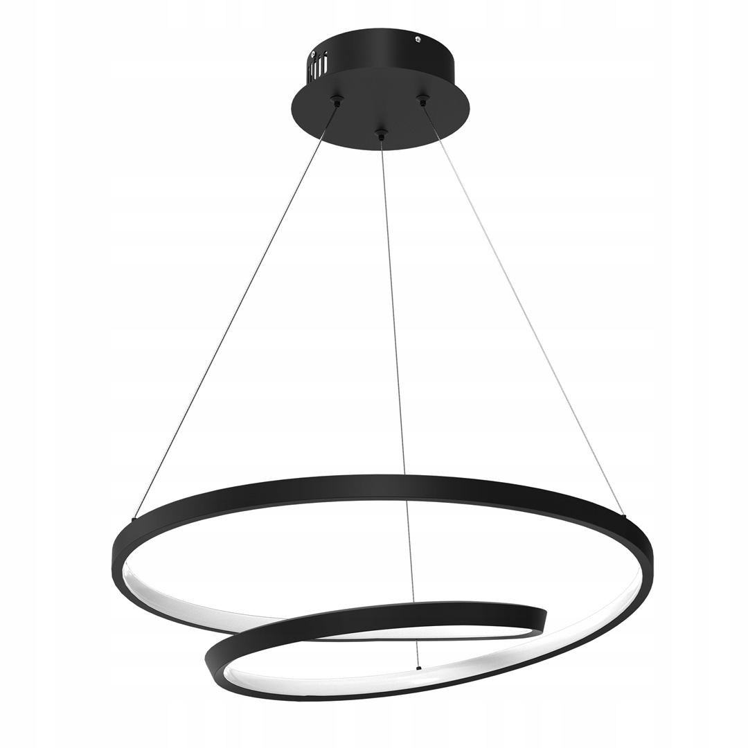 

Lampa Led Żyrandol Do Kuchni Pokoju Salonu Czarny