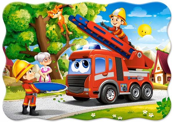 

Puzzle 30 Układanka Auto Wóz Straż Pożarna Castor