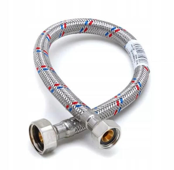 PRZYŁĄCZE WĘŻYK ELASTYCZNY 3/8X1/2 X 30 CM W OPL.