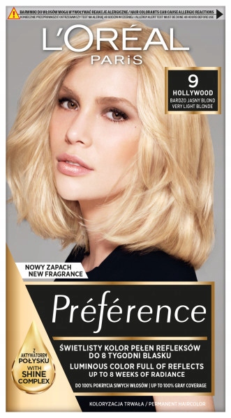 

Farba do włosów L'oreal Preference 9 Hollywood
