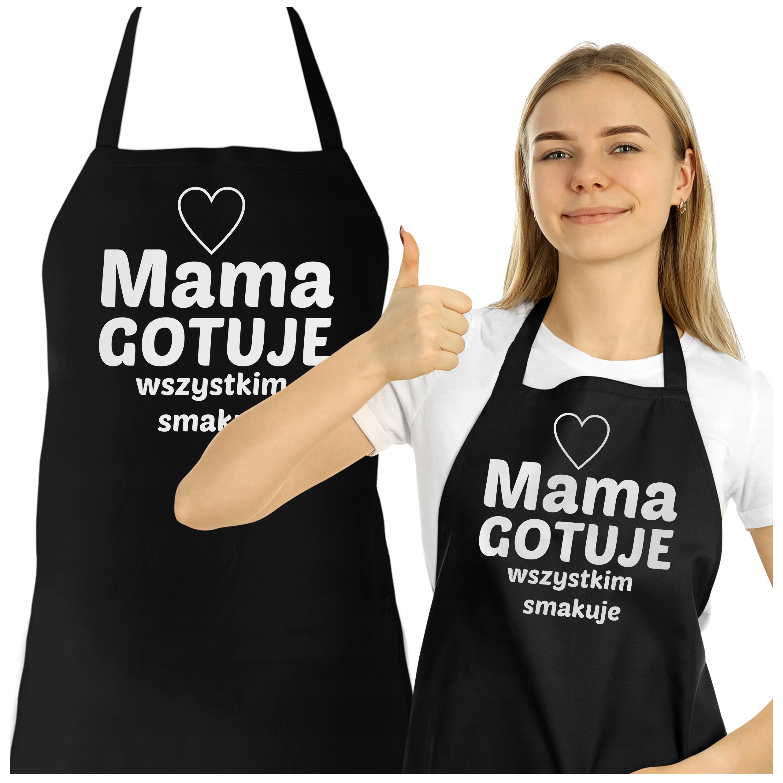 

Dla Mamy Stylowy Długi Fartuch Dzień Matki