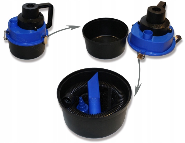 ODKURZACZ SAMOCHODOWY 150W WODNY BEZWORKOWY MOCNY + 10 NAKŁADEK -Polski Czas pracy bezprzewodowej 0 min