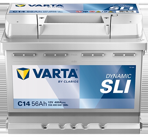 AKUMULATOR 56AH 480A 12V VARTA DYNAMIC SLI C14