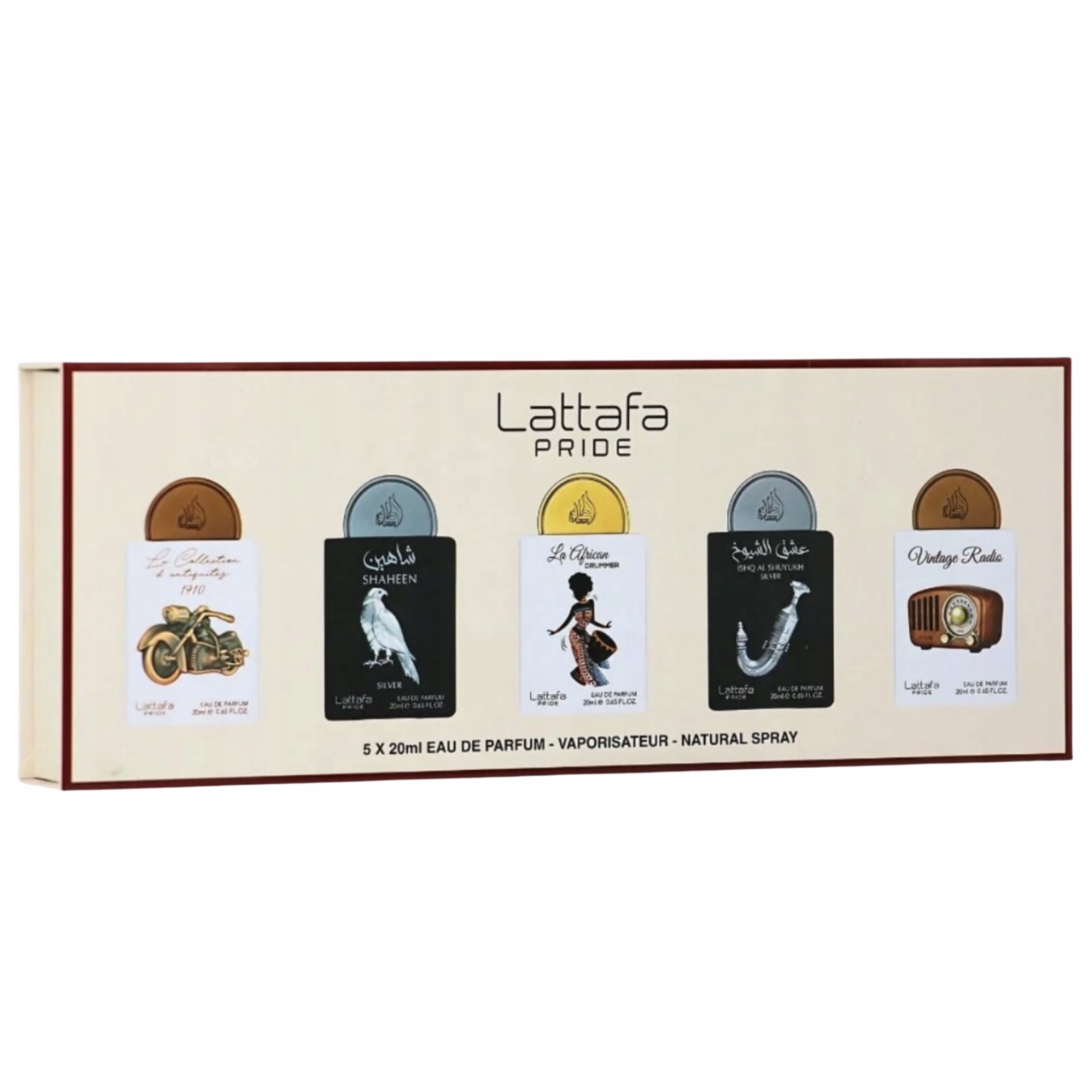 Lattafa Pride No.05 Giftset Edp zestaw prezentowy perfumy 5x20ml