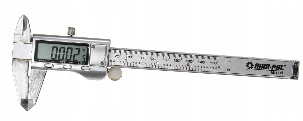 SUWMIARKA METALOWA ELEKTRONICZNA CYFROWA WYŚWIETLACZ 150mm STAL NIERDZEWNA Marka Mar-Pol