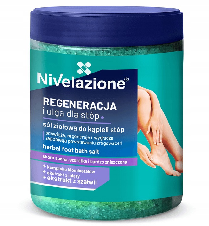 

Nivelazione Ziołowa sól do kąpieli stóp, 600g