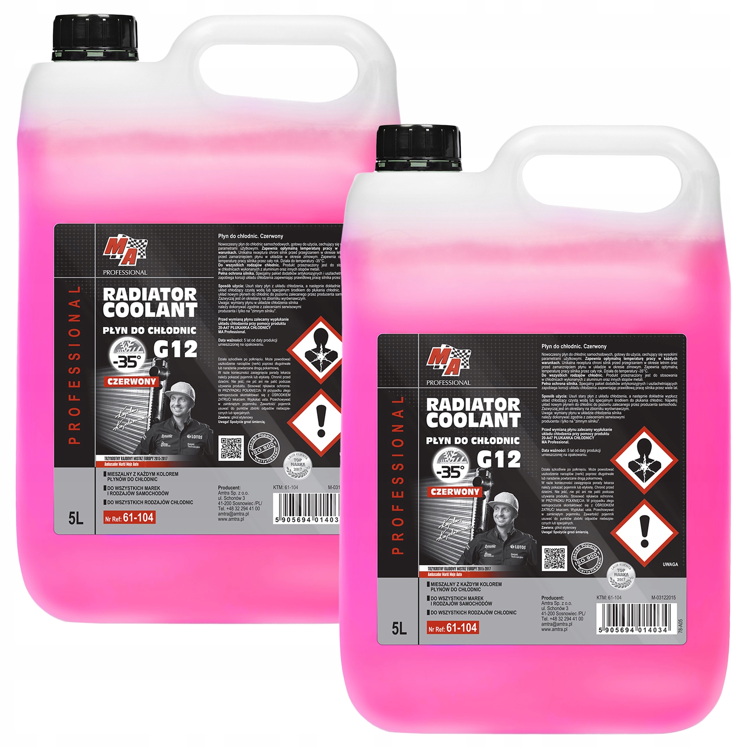 Moje Auto Płyn Do Chłodnic G12 Czerwony 10L -35°C
