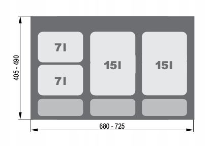 SORTOWNIK NA ŚMIECI KOSZE DO SEGREGACJI REJS 80 EAN (GTIN) 5907520708155