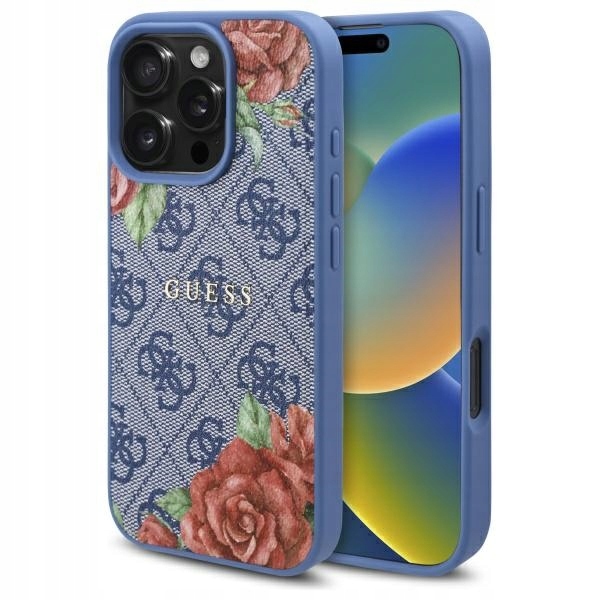 Guess Flowers MagSafe pouzdro kryt iPhone 16 obal