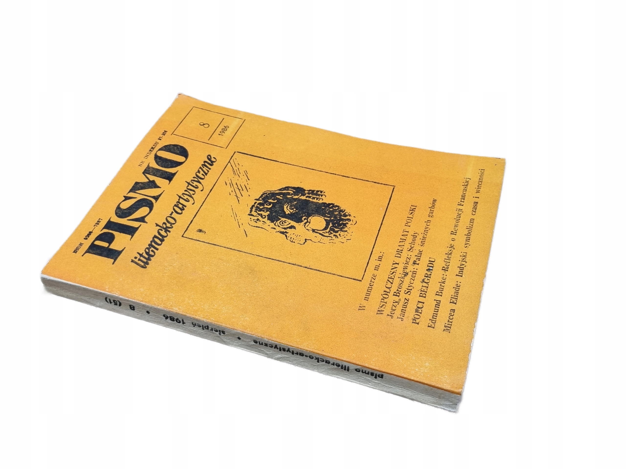 PISMO LITERACKO ARTYSTYCZNE 8 1986