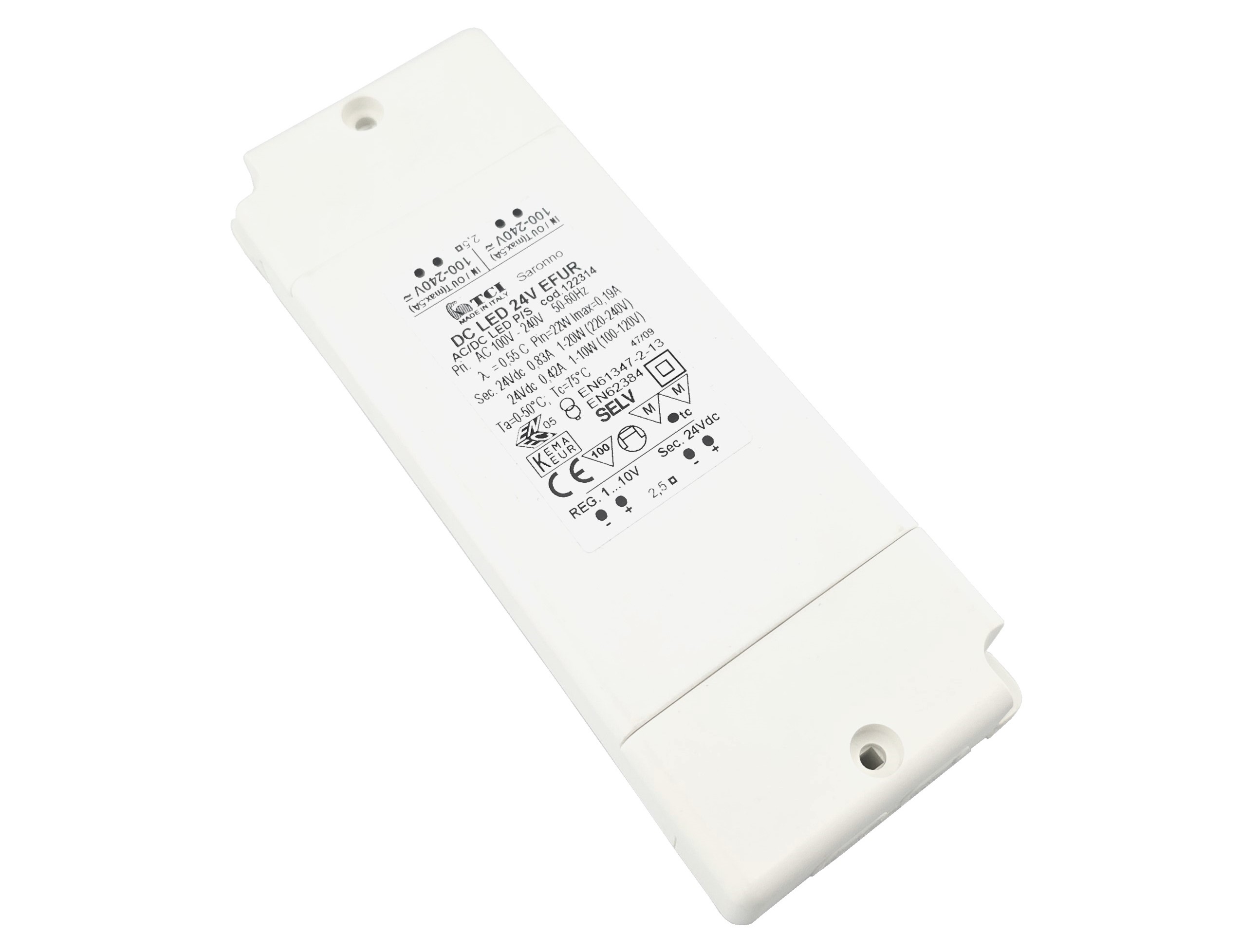Zasilacz do taśm LED DC 24V 20W EFUR 220-240V