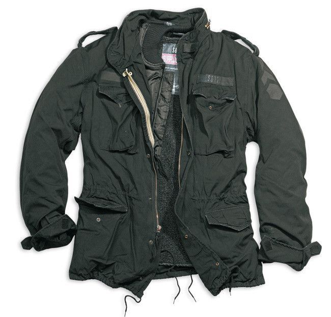 

Kurtka Męska Wiatroszczelna M65 Czarna 5XL