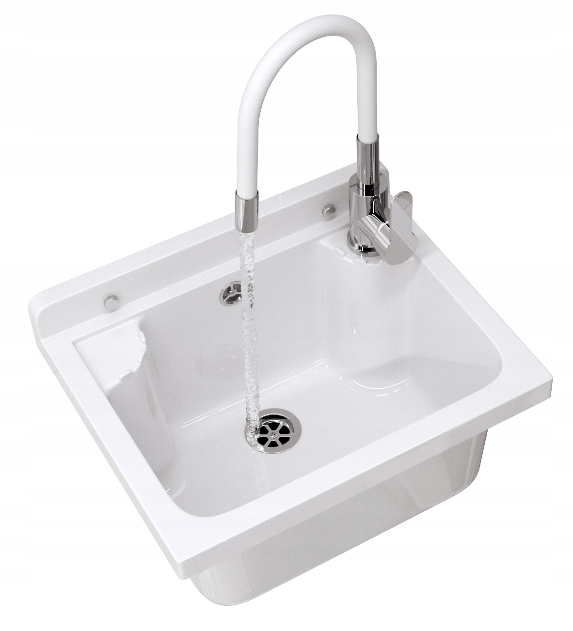Technická Komora Bílá Technický Dřez Baterie S Flexibilním Výtokem Loma