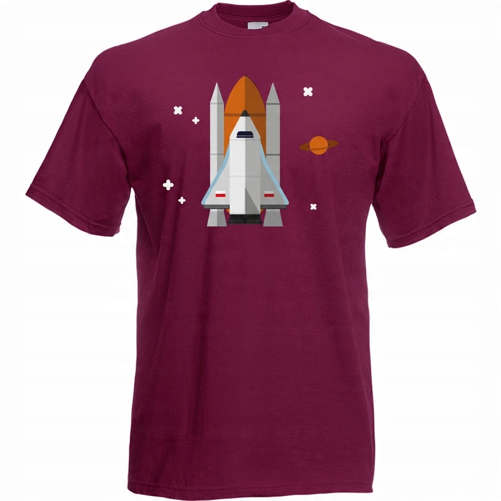 

Koszulka rakieta kosmos kosmonauta XXL burgund