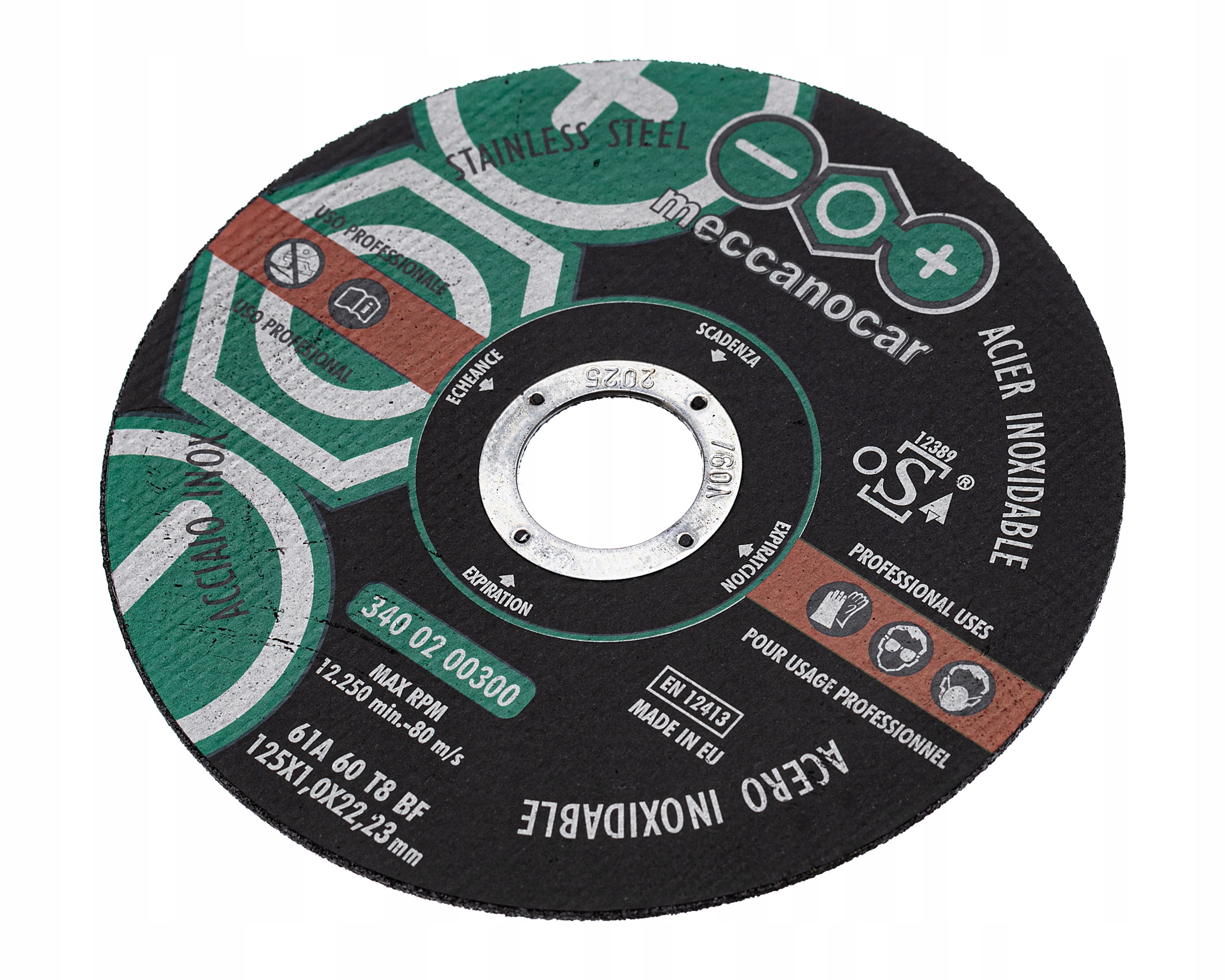 125x1 TARCZA DO CIĘCIA METALU INOX NIERDZEWKI - BARDZO MOCNA - MECCANOCAR