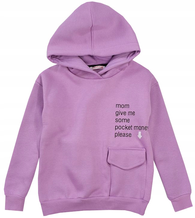 

Bluza Kaptur Ciepła Gruba wesoła Fiolet 140 J76E