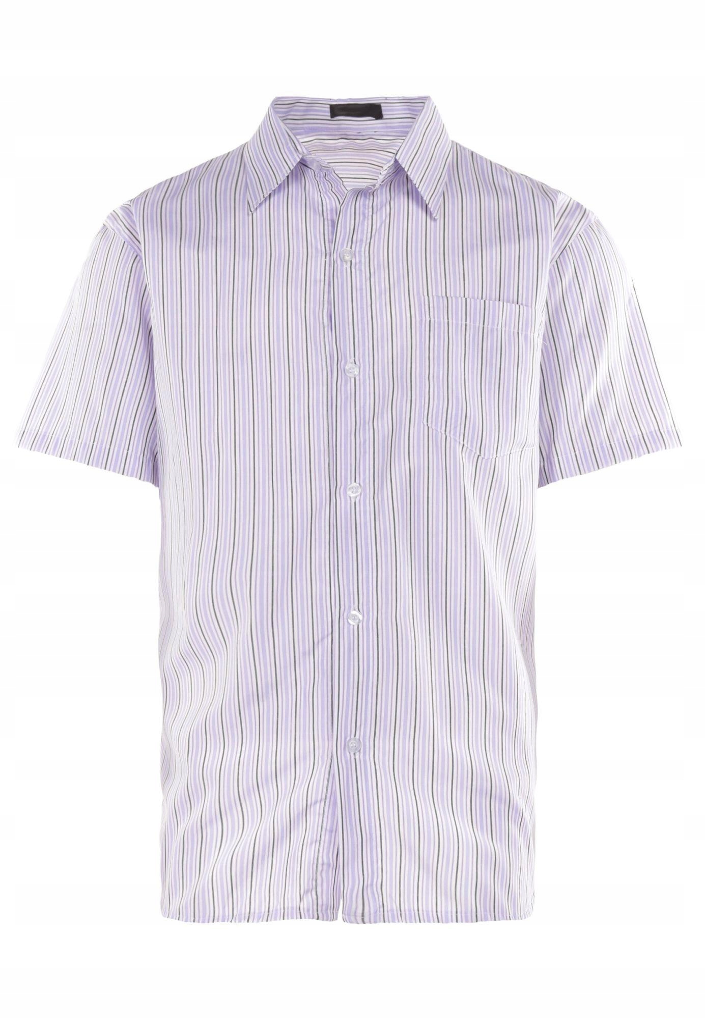 

Born2Be Biało-Fioletowa Koszula męska XXXL Regular