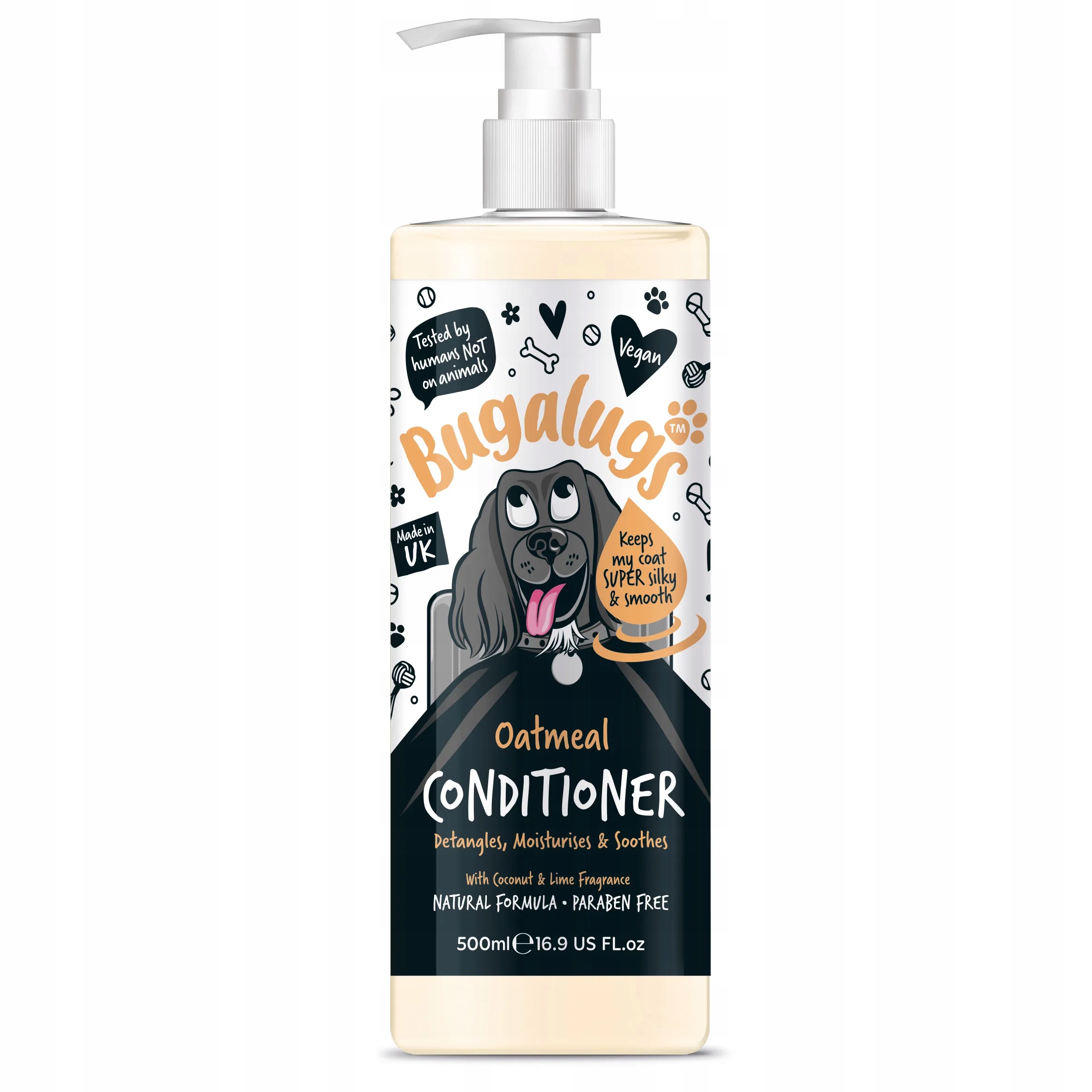 Bugalugs Oatmeal Conditioner owsiana odżywka dla psa, łagodząca 500ml