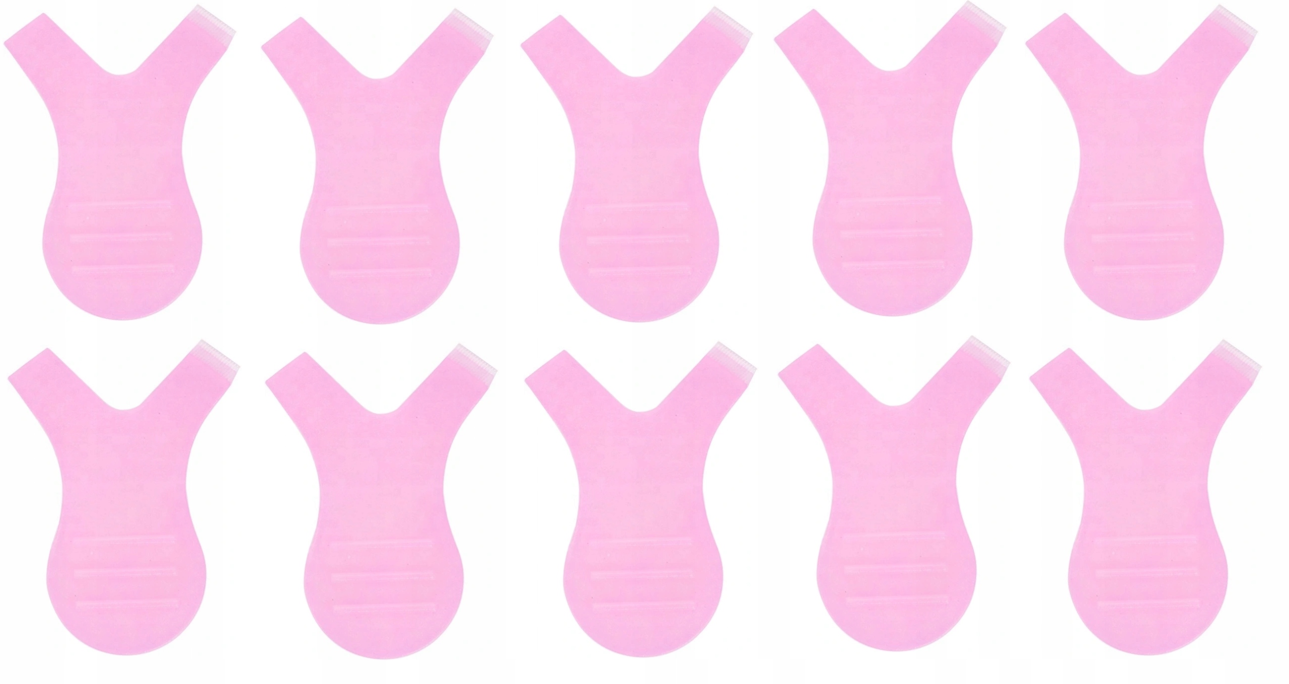 Aplikator/Grzebyk do liftingu rzęs 10szt. Różowe