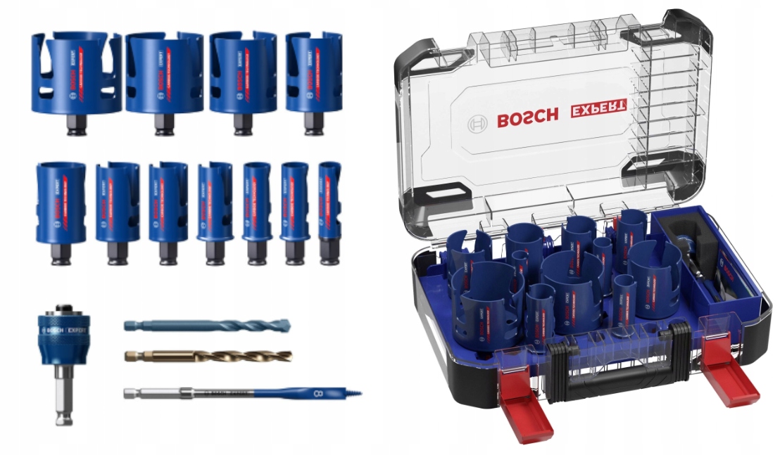 Sada konštrukčných dierovačov 20-76 mm Expert 15ks Bosch 2608900489