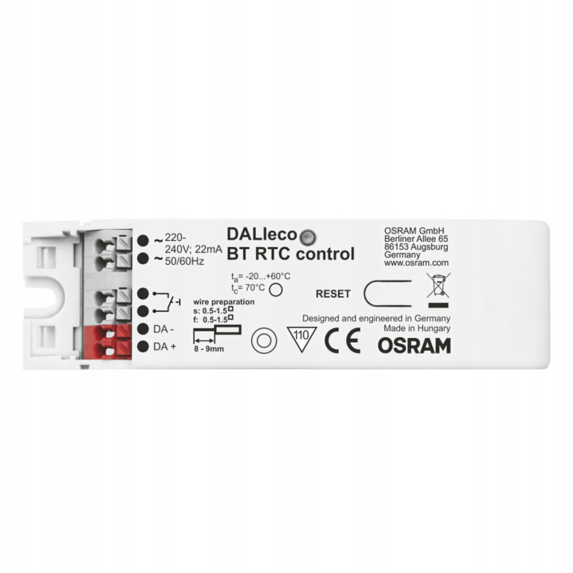 Ledvance DALIeco Bt Rtc Control, Dali ovládač, Bluetooth, Hcl, IP20, 406217