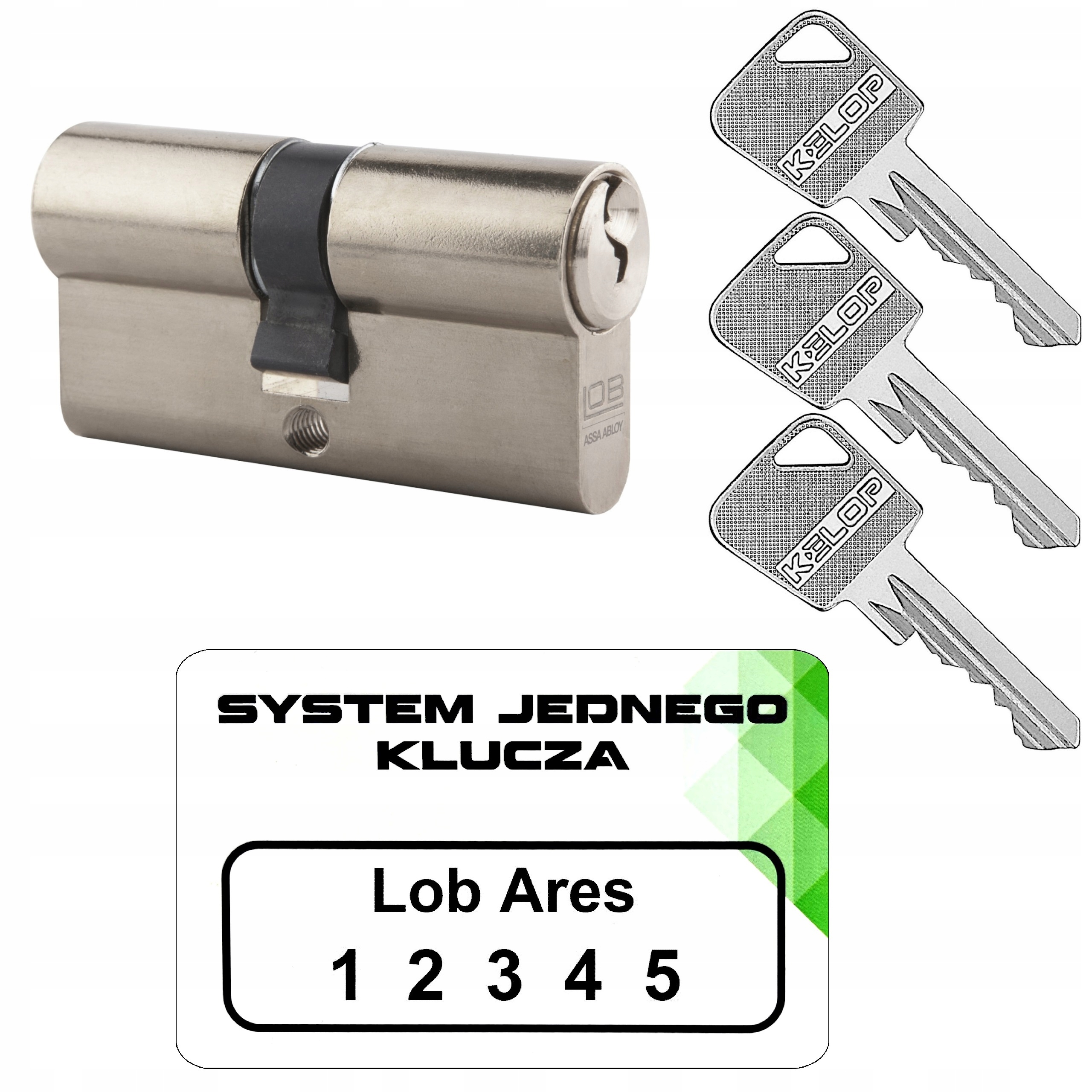 

wkładka 30/30 N Lob Ares system jednego klucza