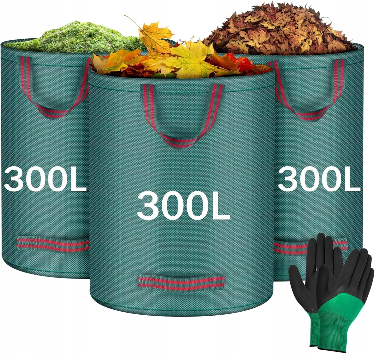 Levně Zahradní Taška Kulatá 300 L, Polypropylenová, Na Zelený Odpad