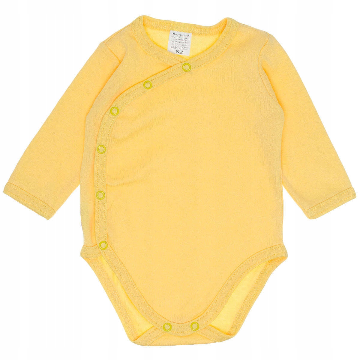 

Body Niemowlęce Bawełniane Kopertowe Żółte R. 68