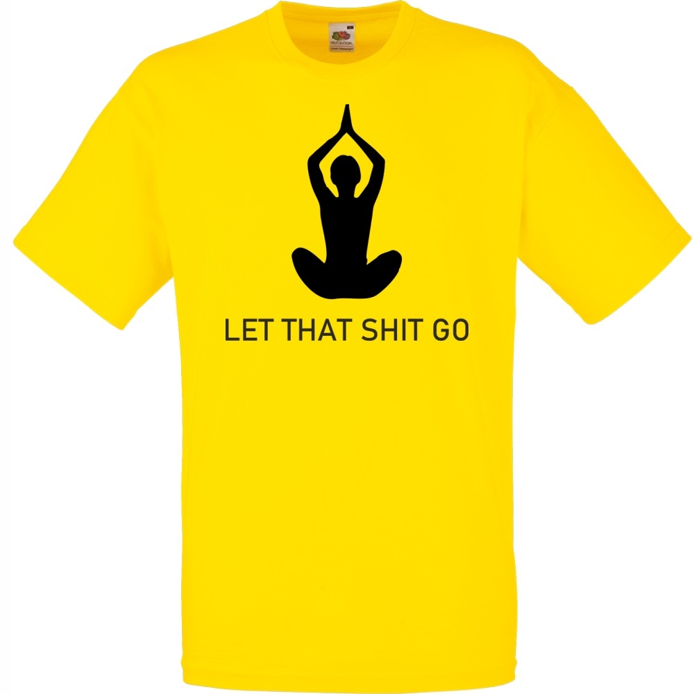 

Koszulka let that shit go joga XL żółta jaskrawa
