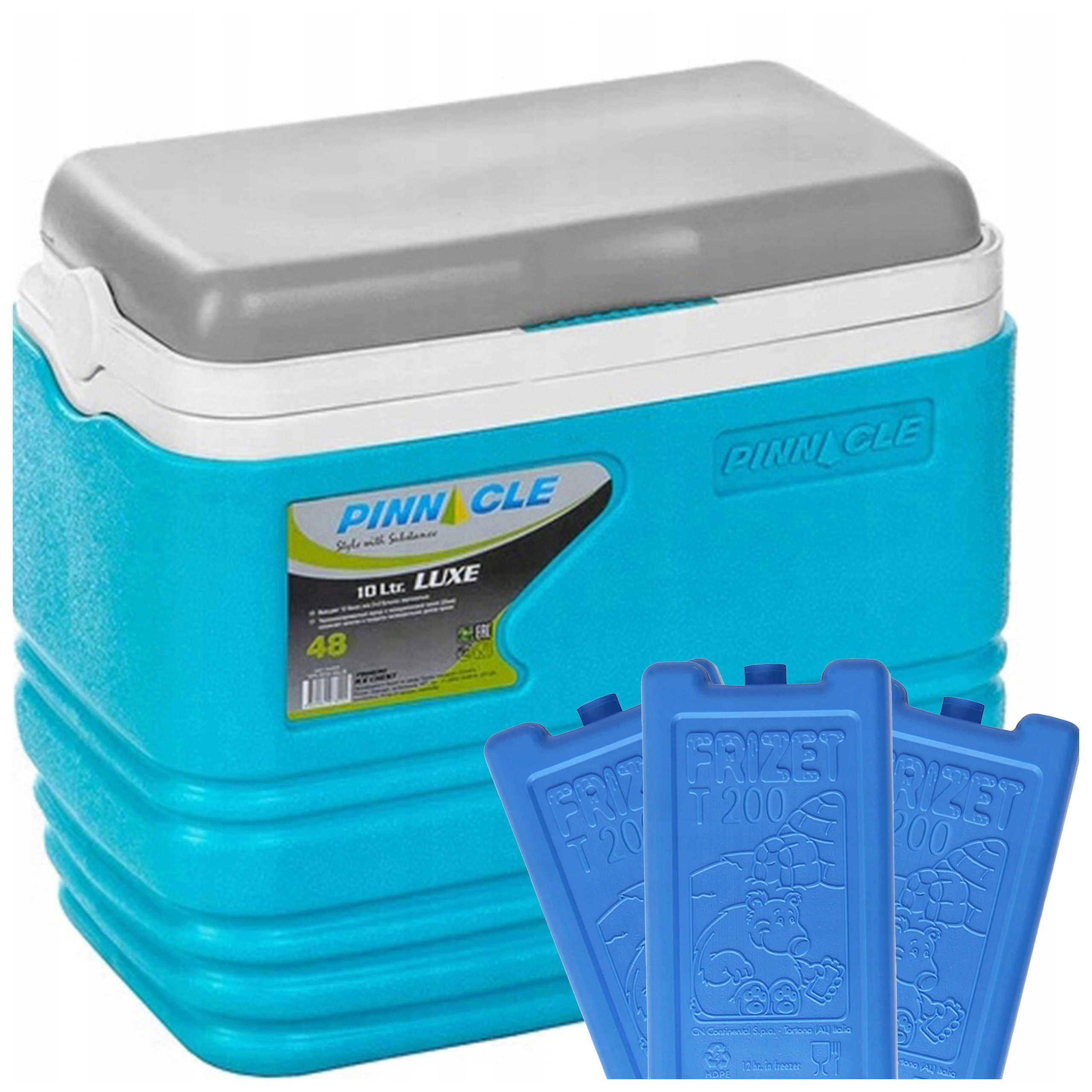 Mini přenosná chladnička Pinnacle Tpx 7013 10L modrá 3 chladicí vložky