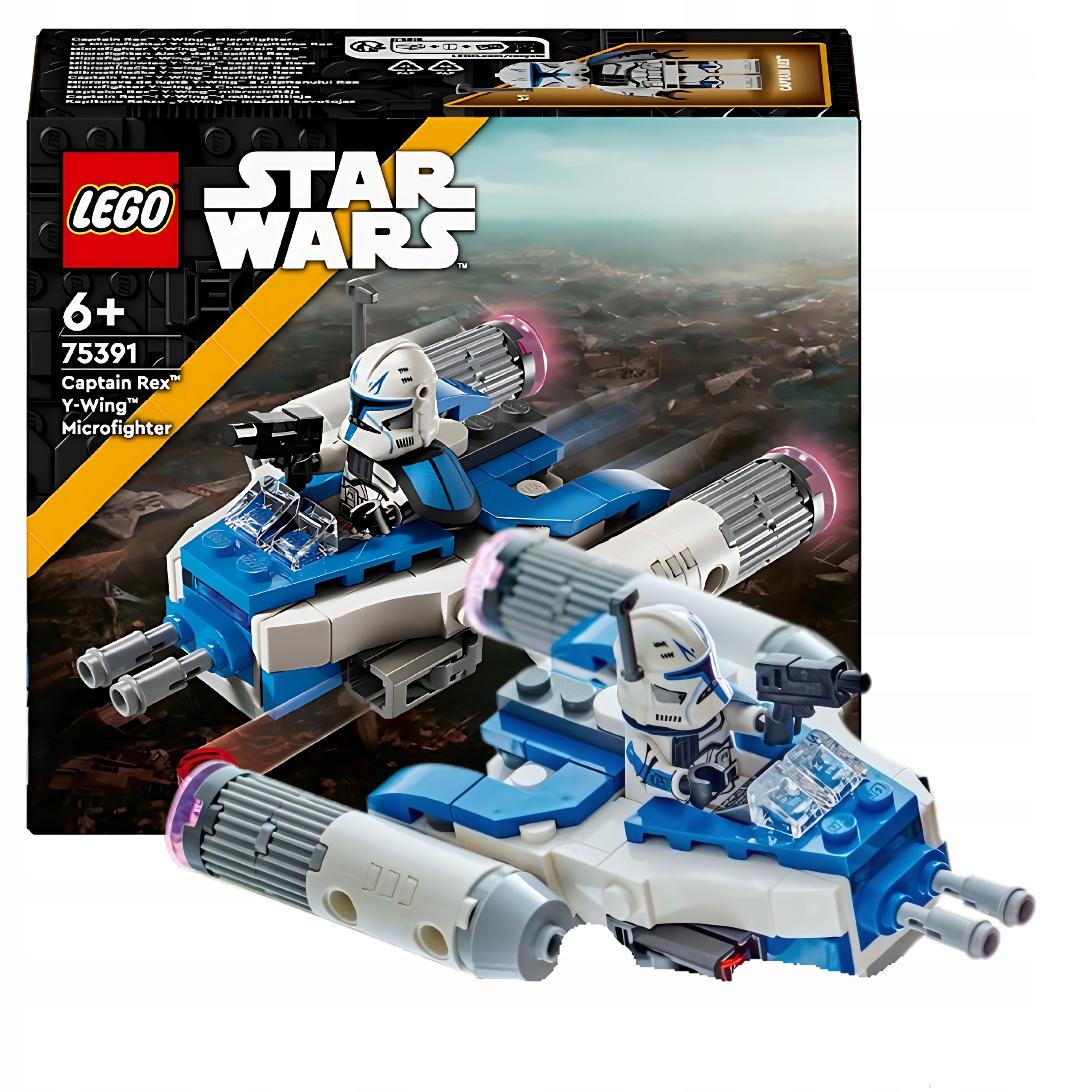 Klocki Lego 75391 Star Wars Mikromyśliwiec Y-wing Kapitana Rexa Zestaw