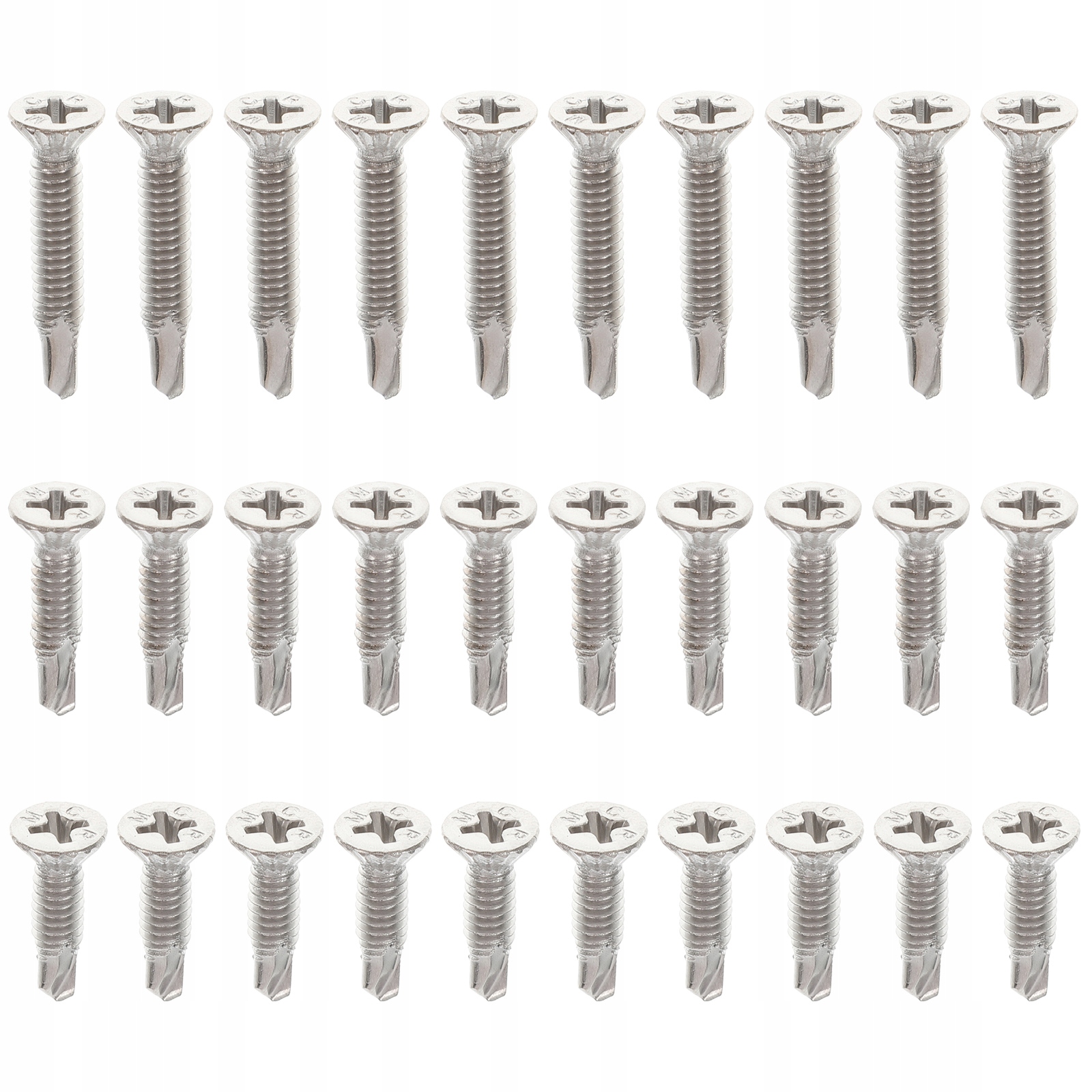 WKRĘTY STALOWE NIERDZEWNE SAMOWIERCĄCE DO DREWNA