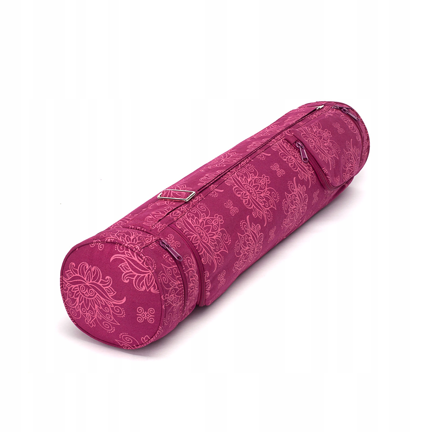 Taška na jógu Bodhi 80 cm bavlněná, červená, s kapsami