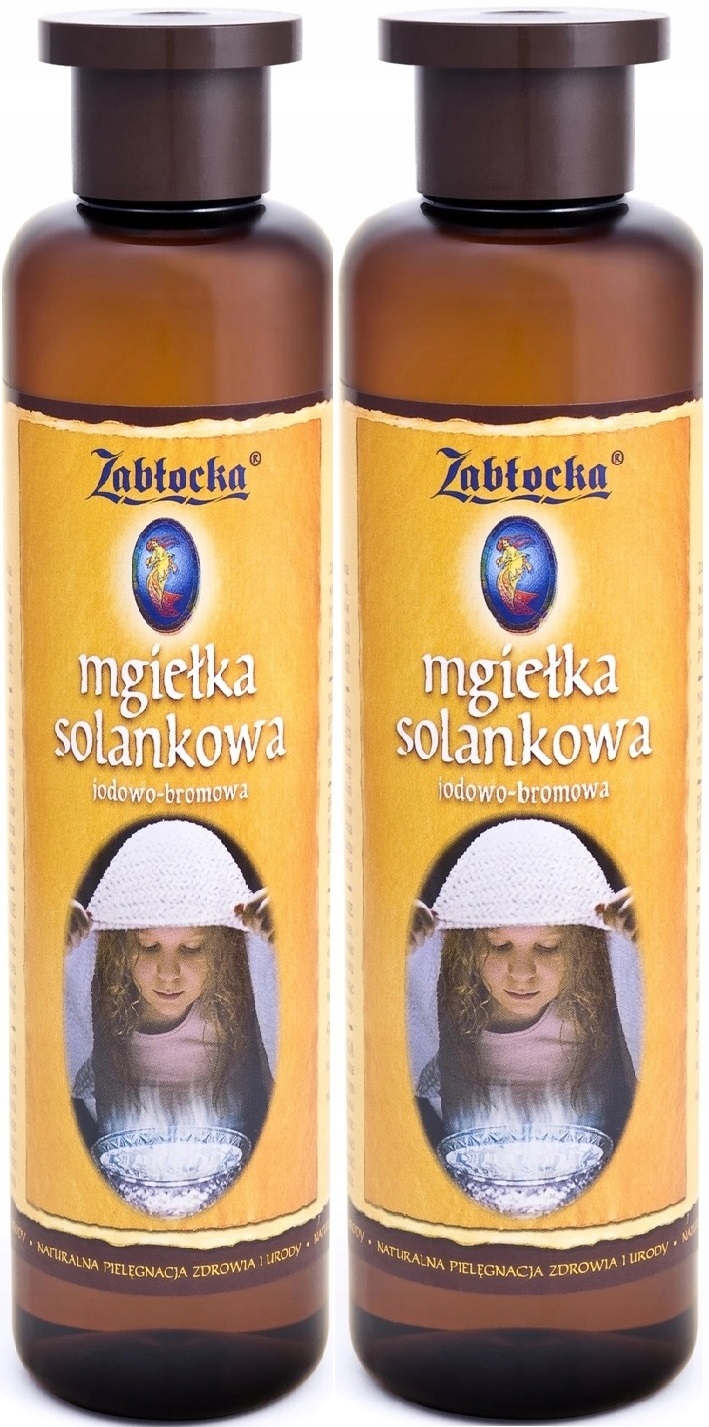2 x Zabłocka Mgiełka Solankowa Jodowo Bromowa 950ml Inhalator