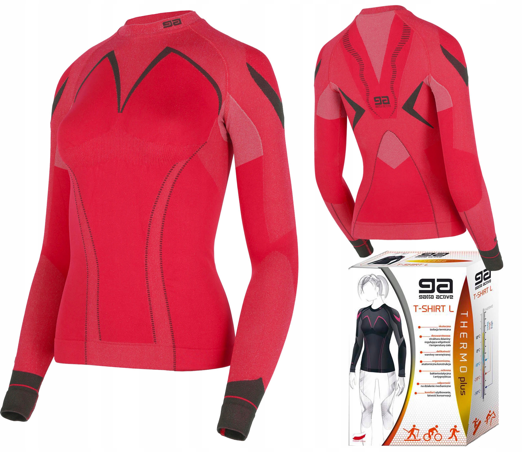 Dámské termoaktivní tričko Gatta Active Thermo Plus Malinová S