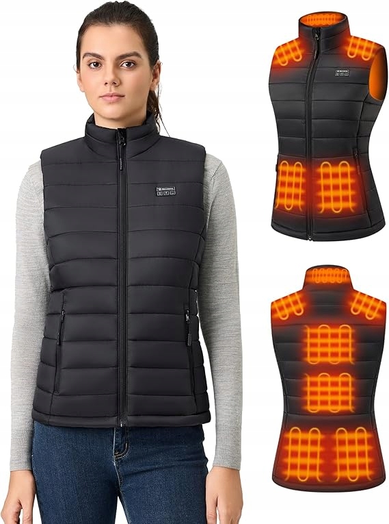 Kamizelka grzewcza damska 9 stref 16000 mAh lekka outdoor
