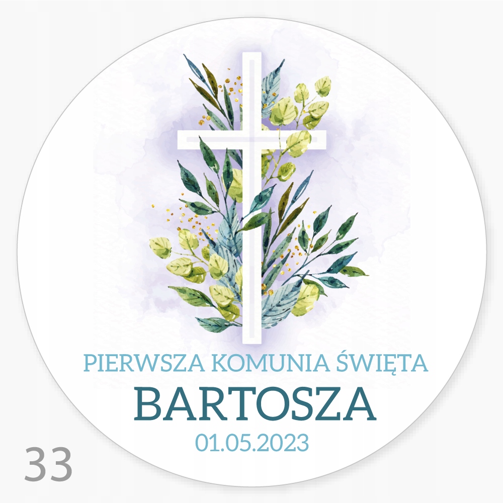 

Naklejki Pierwsza Komunia Święta Personalizacja 24