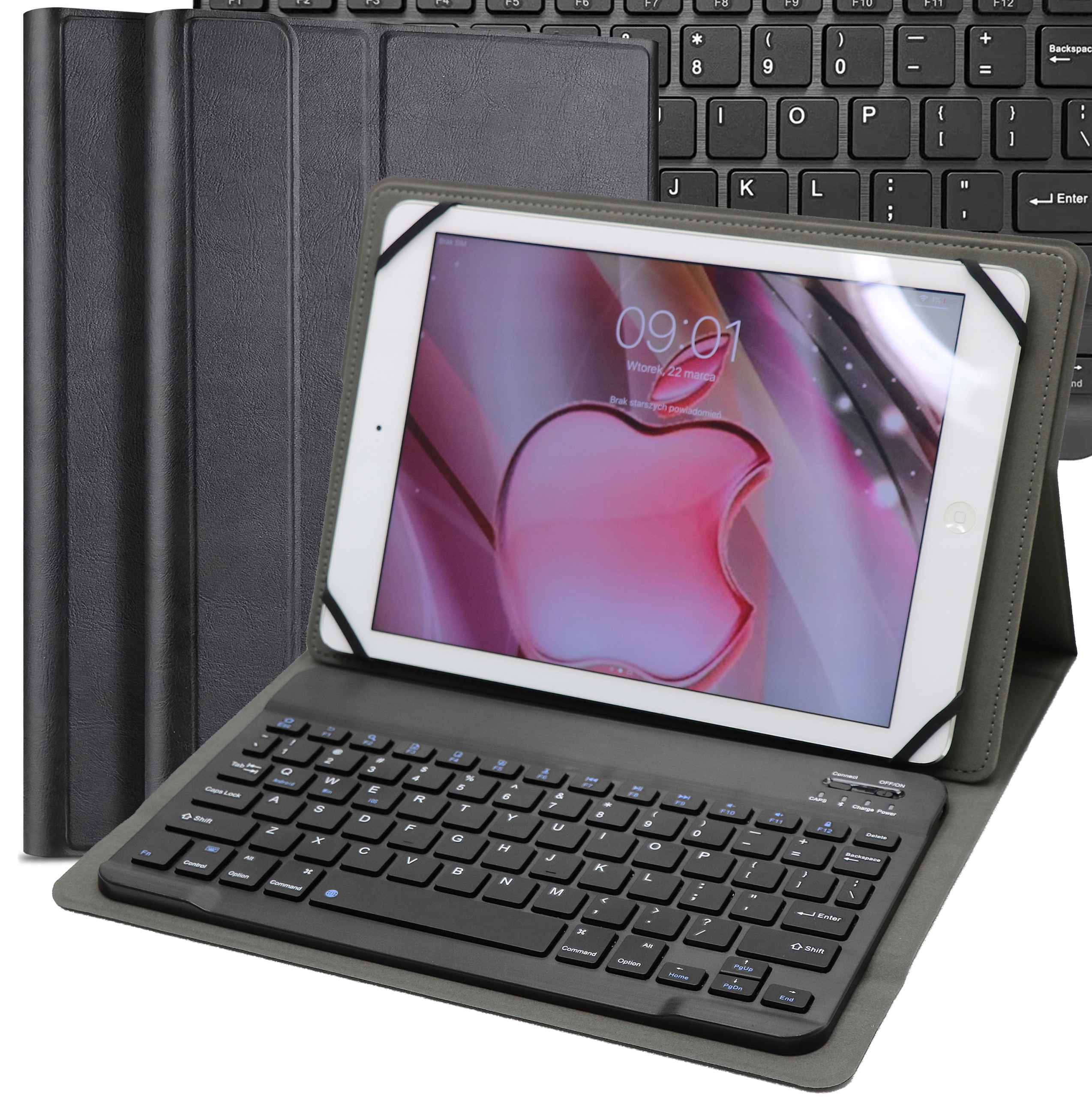 Bezprzewodowa Klawiatura Bluetooth 3.0 Etui na Tablet Uniwersalne 9 10 cali