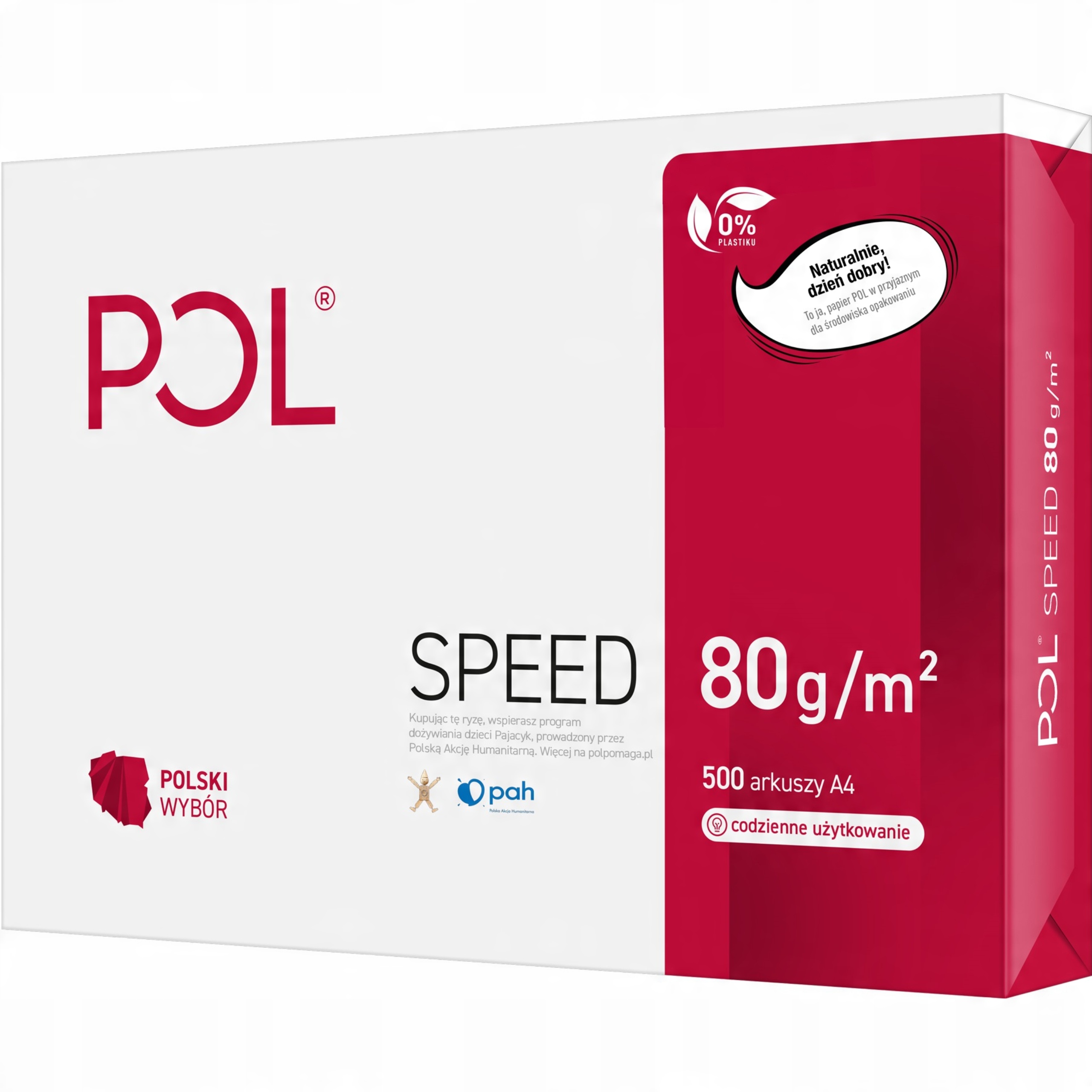 

Papier ksero biały do drukarki Polspeed A4 500 ark